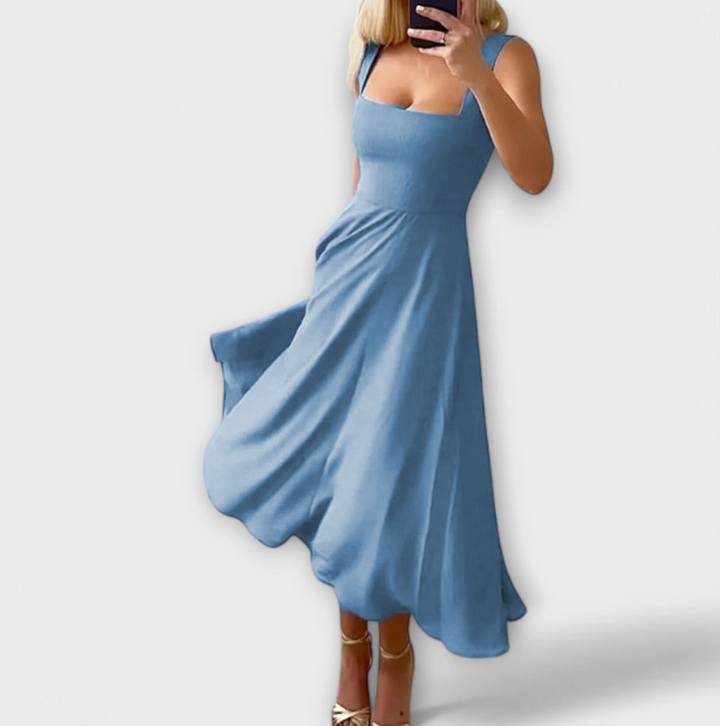 Vestido elegante sem mangas