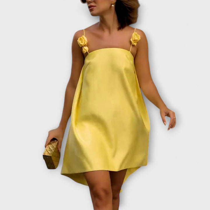 Jordan - Vestido Mini Floral Elegante com Alças