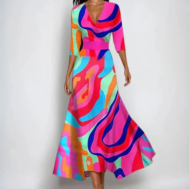 Emily - Vestido Floral de Luxo