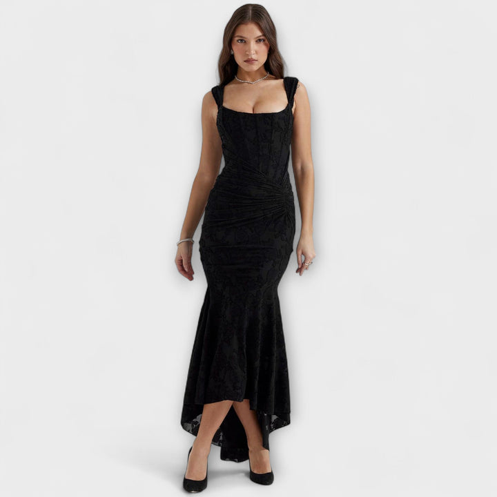 Renske - Vestido Longo com Corset Elegante e Refinado