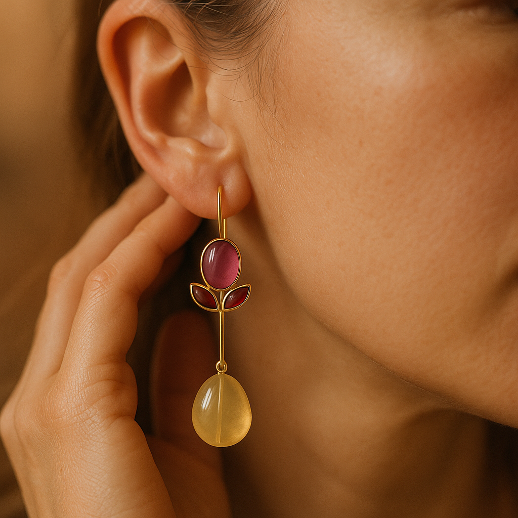 Brincos Remi Retro Vermelhos