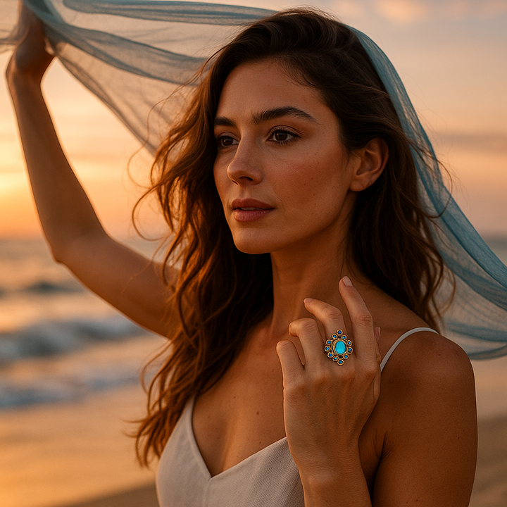 Lymneia - Anel Azul Sussurro