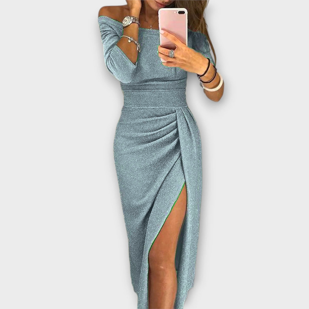 Aurora - Elegante Vestido Off-Shoulder