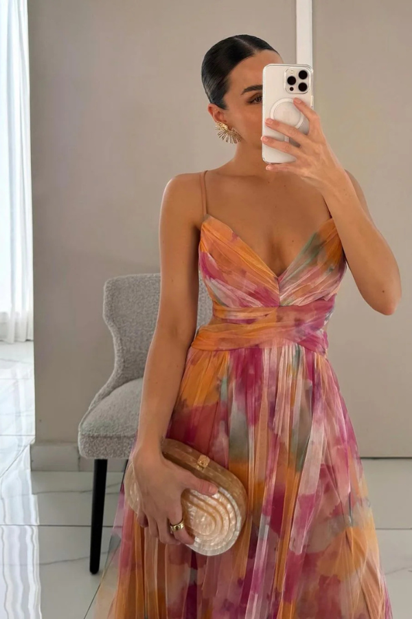 Esme – Vestido Fluido Estampado