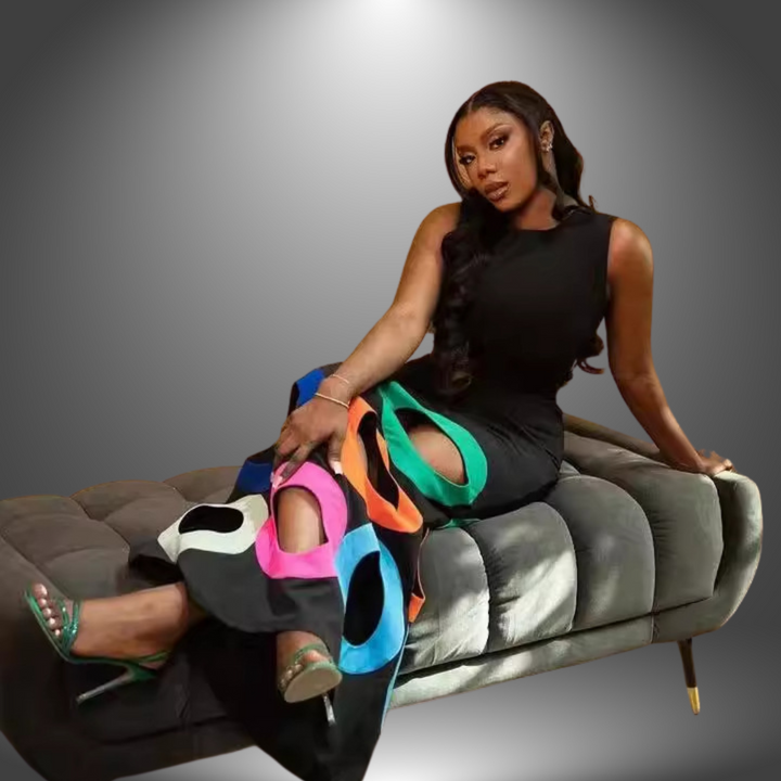 Brielle - Vestido Maxi com Recortes Ousados