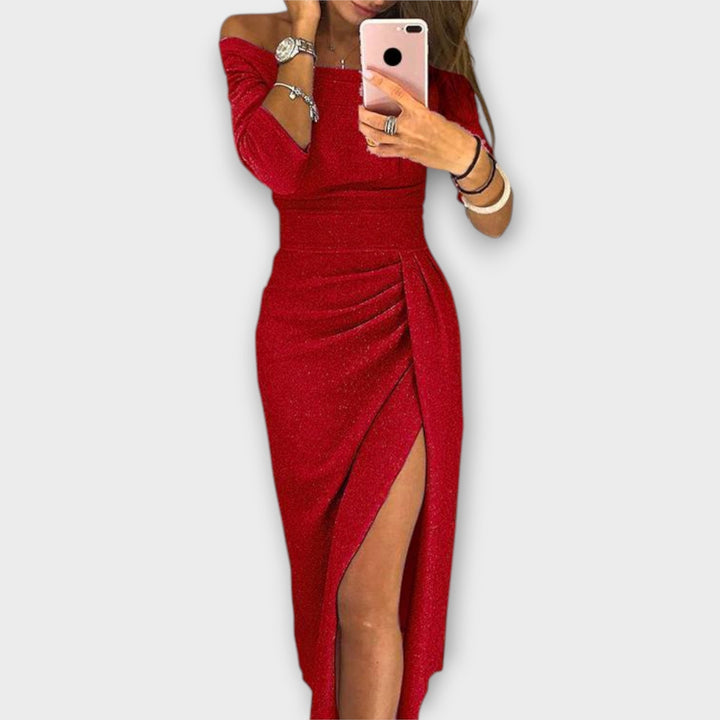 Aurora - Elegante Vestido Off-Shoulder