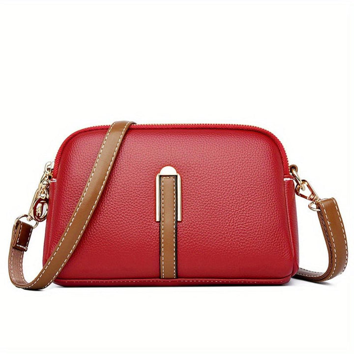 Bolsa Crossbody Mila Litchi com Estampa Em relevo