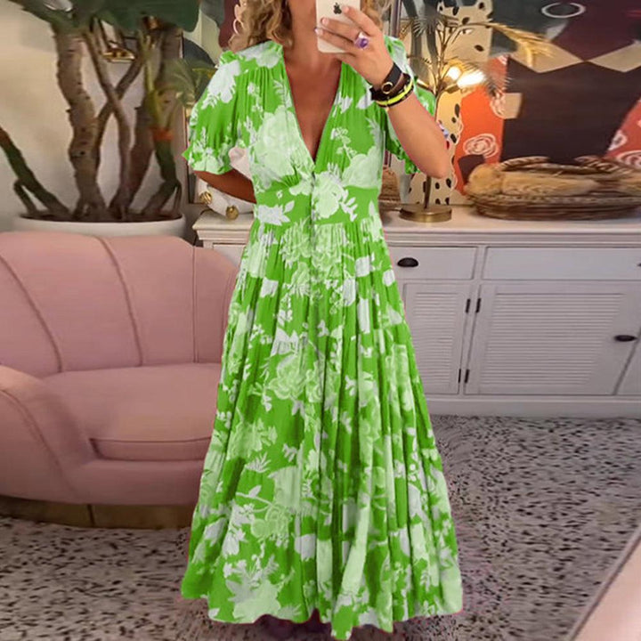 Rosae | Vestido Maxi Floral Vibrante – Sinta-se Linda, Sem Esforço