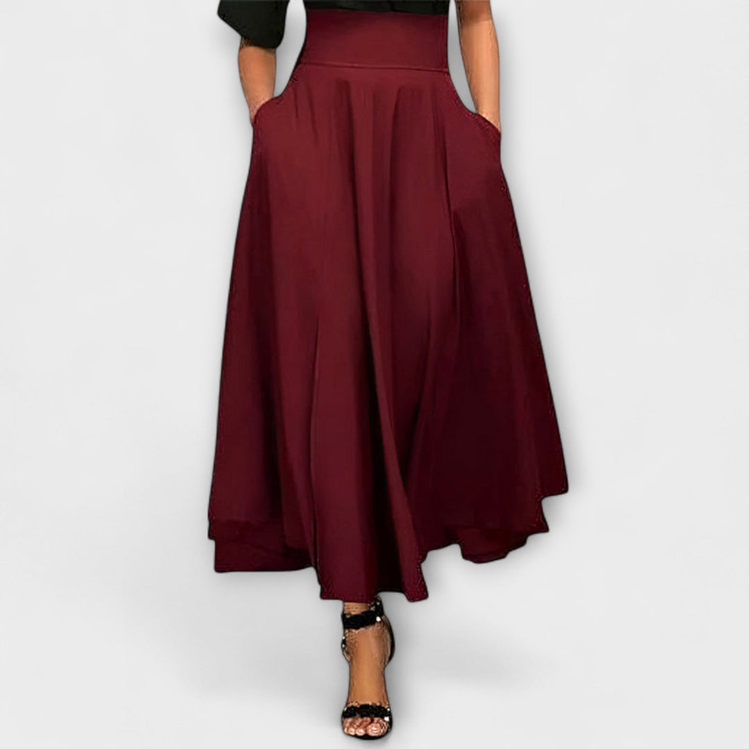 Aurora - Elegante Saia Maxi no Estilo Chic