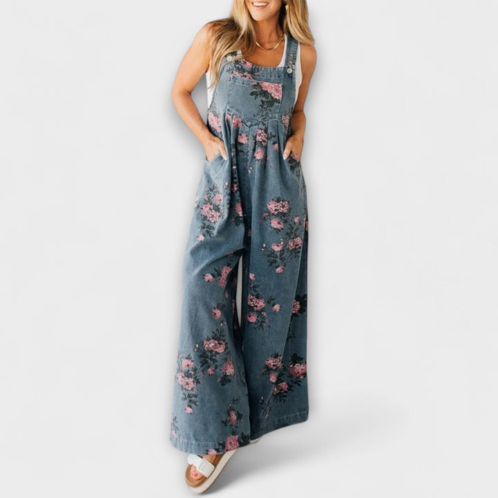 Mirona - Macacão de Denim com Corte Relaxado