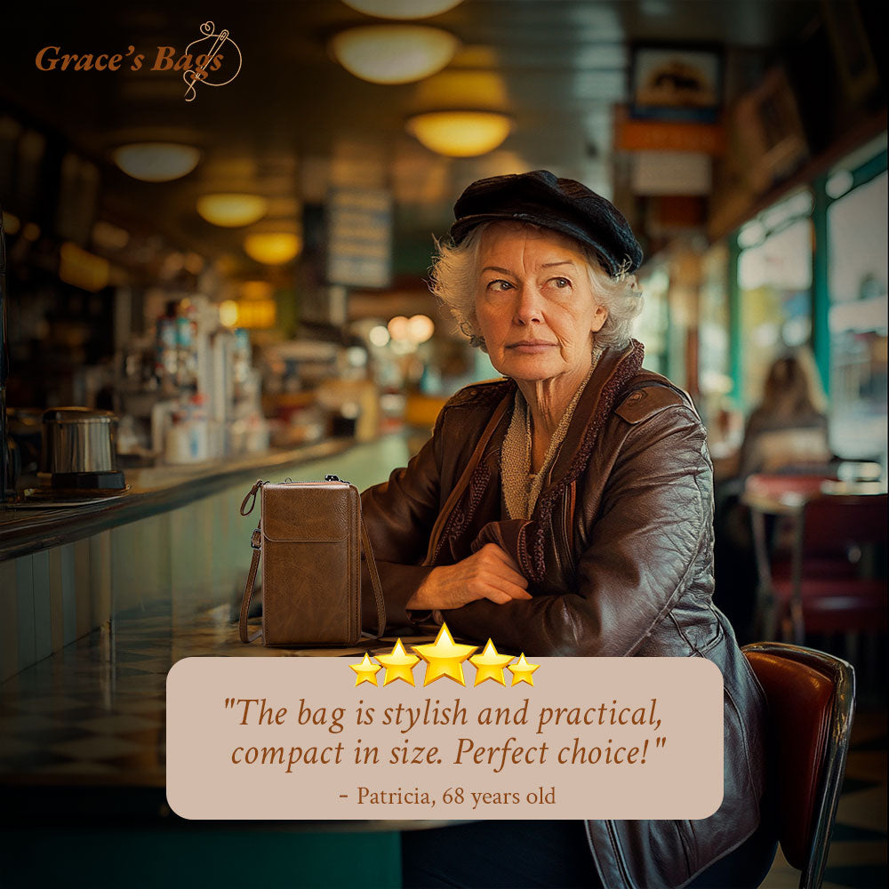 A pequena e elegante bolsa da Hila