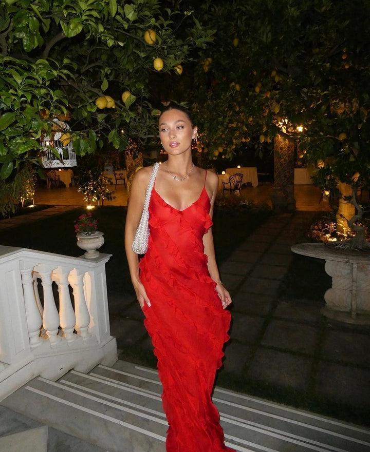 Aliza | Vestido Maxi com Babados