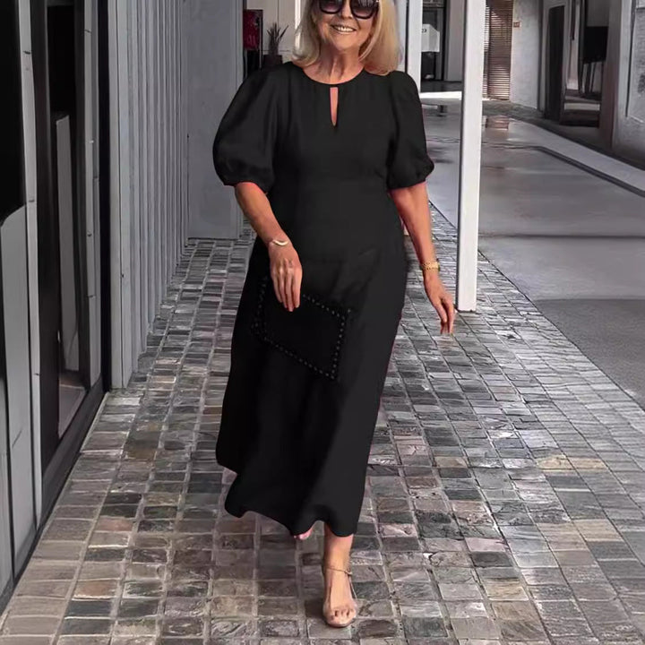 Carla™ - Vestido Elegante com Mangas Bufantes