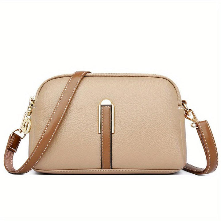 Bolsa Crossbody Mila Litchi com Estampa Em relevo