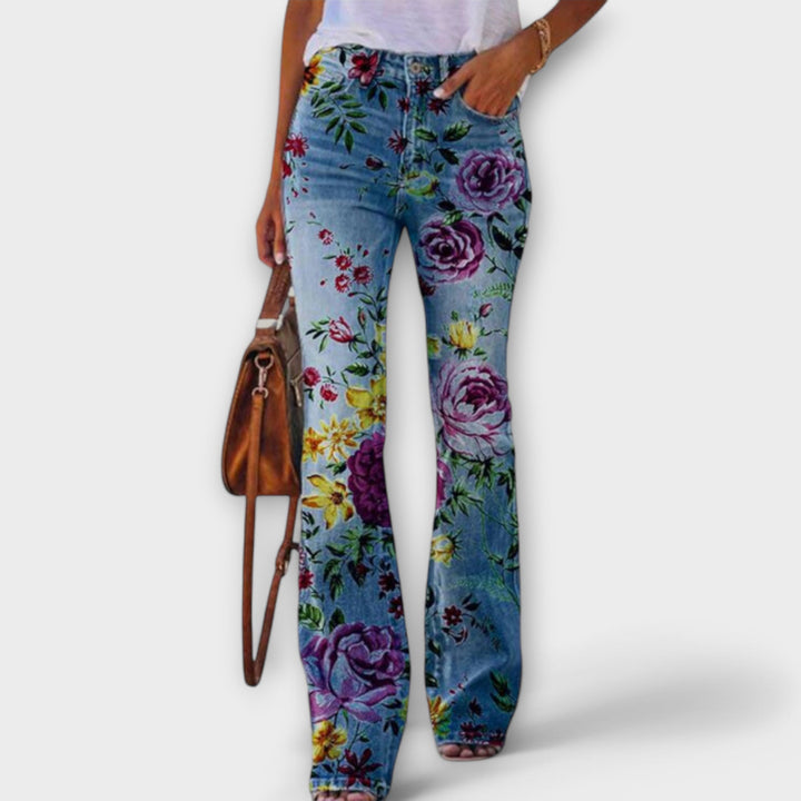 Calça com Flores