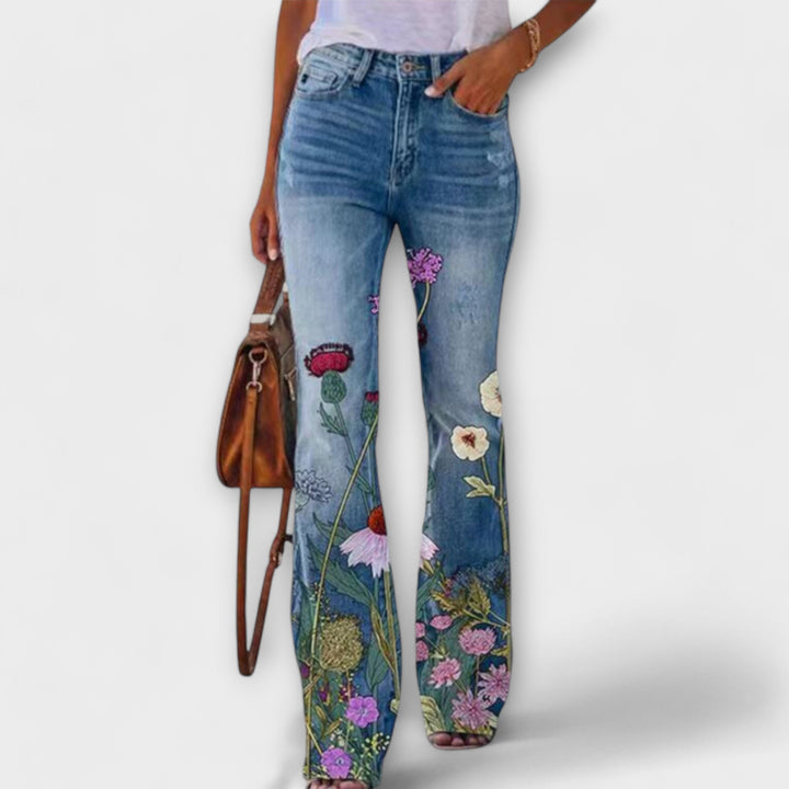 Calça com Flores