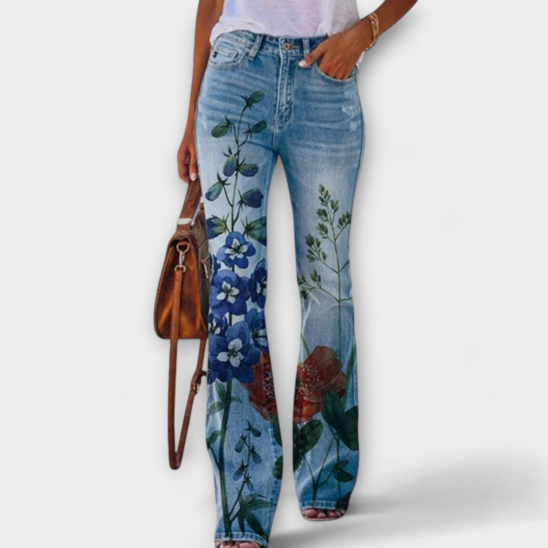 Calça com Flores
