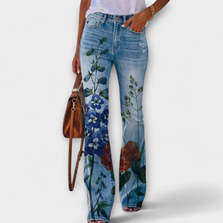 Calça com Flores