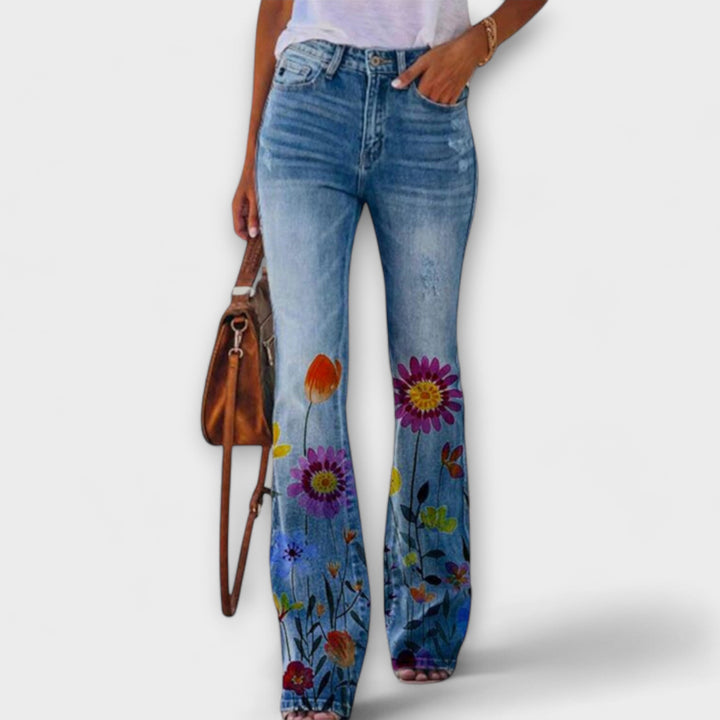 Calça com Flores