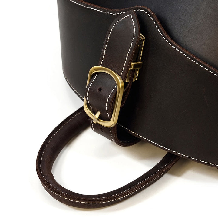 Mochila de Couro Estilo Besouro para Mulheres