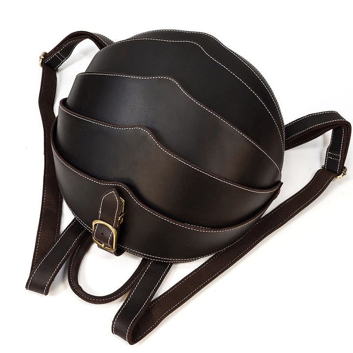 Mochila de Couro Estilo Besouro para Mulheres