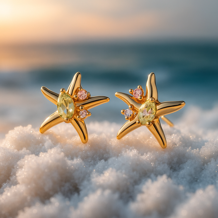 Brincos Exclusivos Cora Estrela do Mar