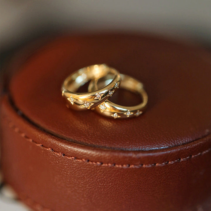 Brincos Luxuosos em Ouro e Prata