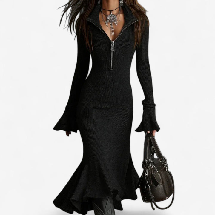 Maud™ Robe com Colarinho Zippé