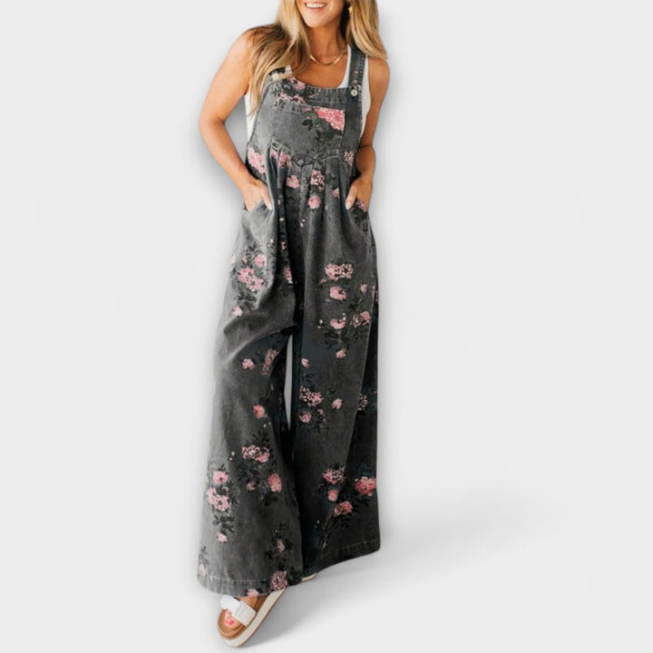 Mirona - Macacão de Denim com Corte Relaxado