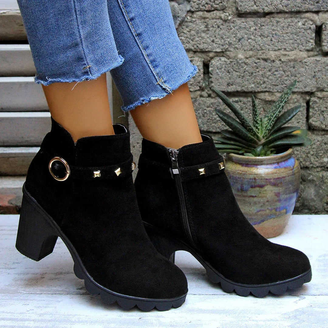Valera Botas de Bloco com Studs