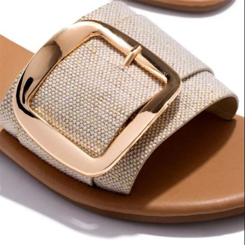 Soleil™ Luxe Sandálias com Fivela