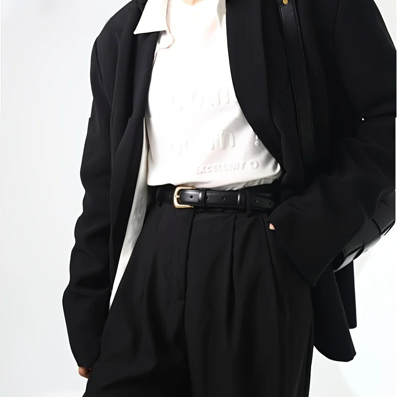 Cinto preto elegante para mulher