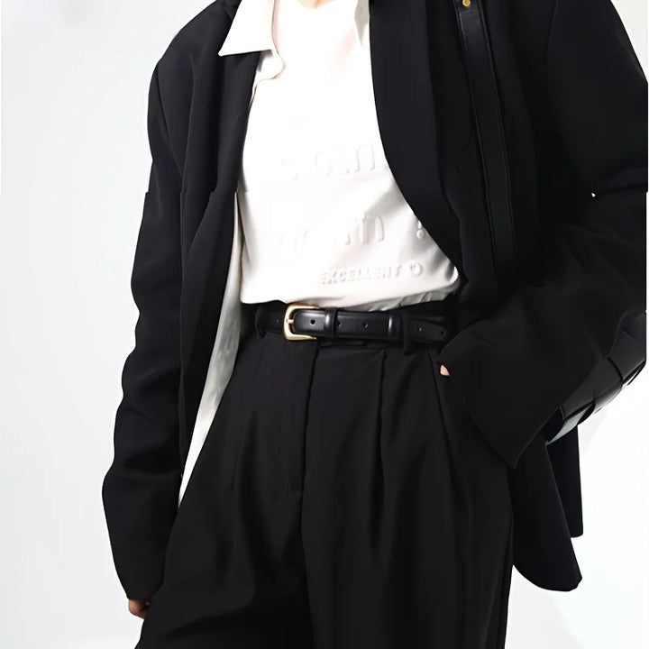 Cinto preto elegante para mulher