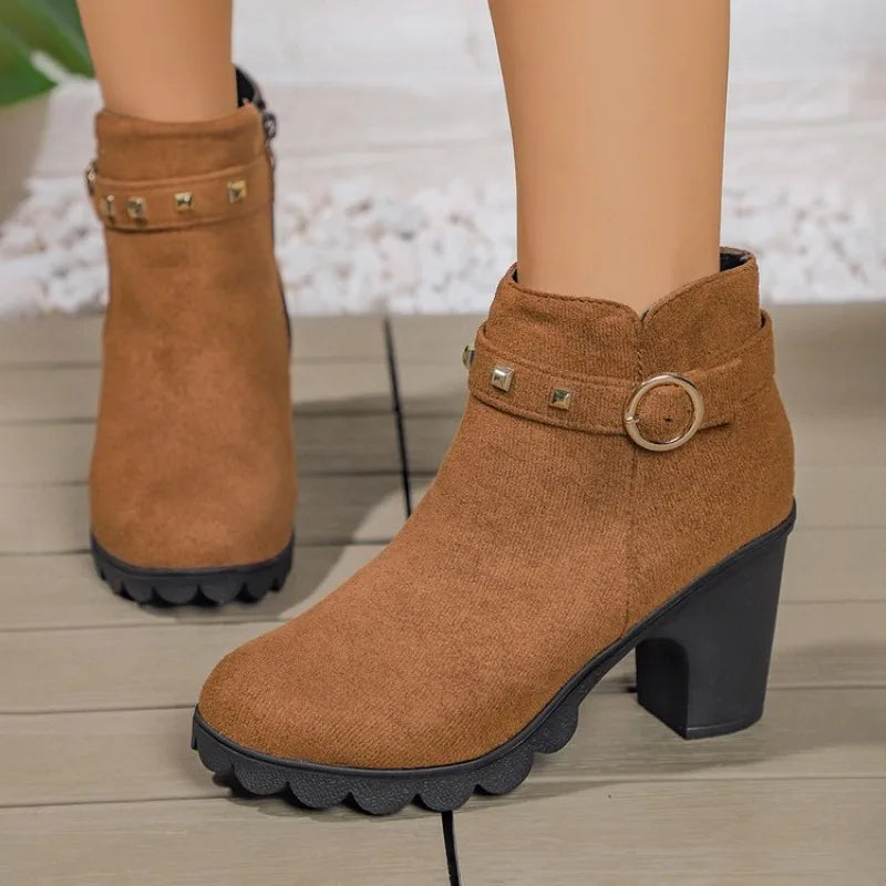Valera Botas de Bloco com Studs