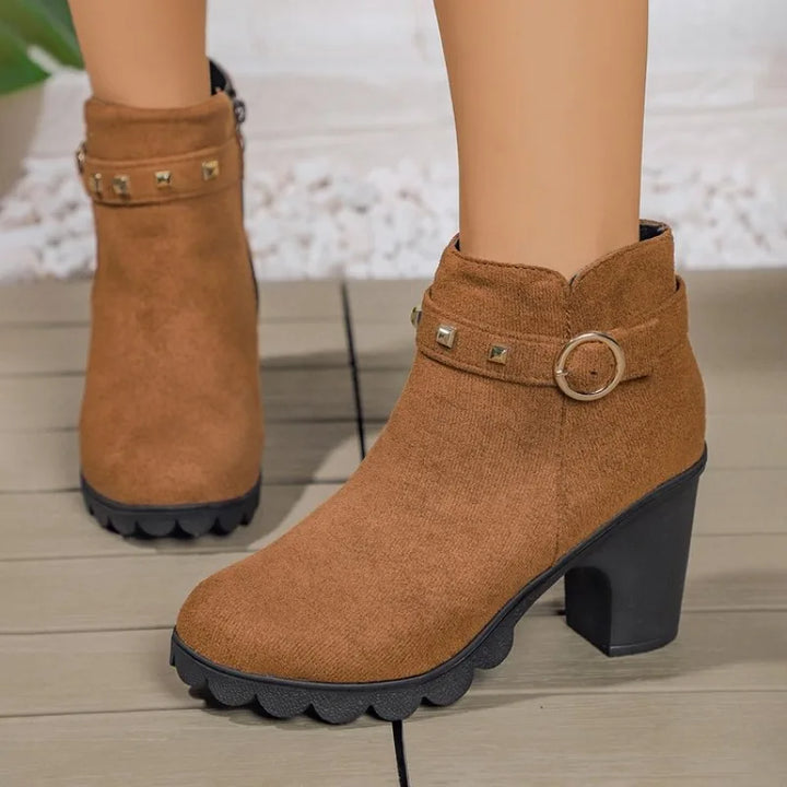 Valera Botas de Bloco com Studs