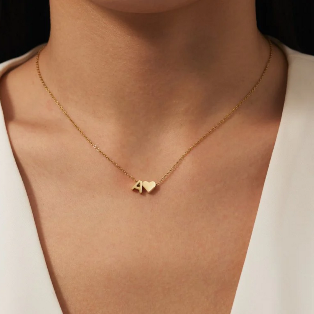 COLAR DE OURO AMOR E LETRA PARA SEMPRE