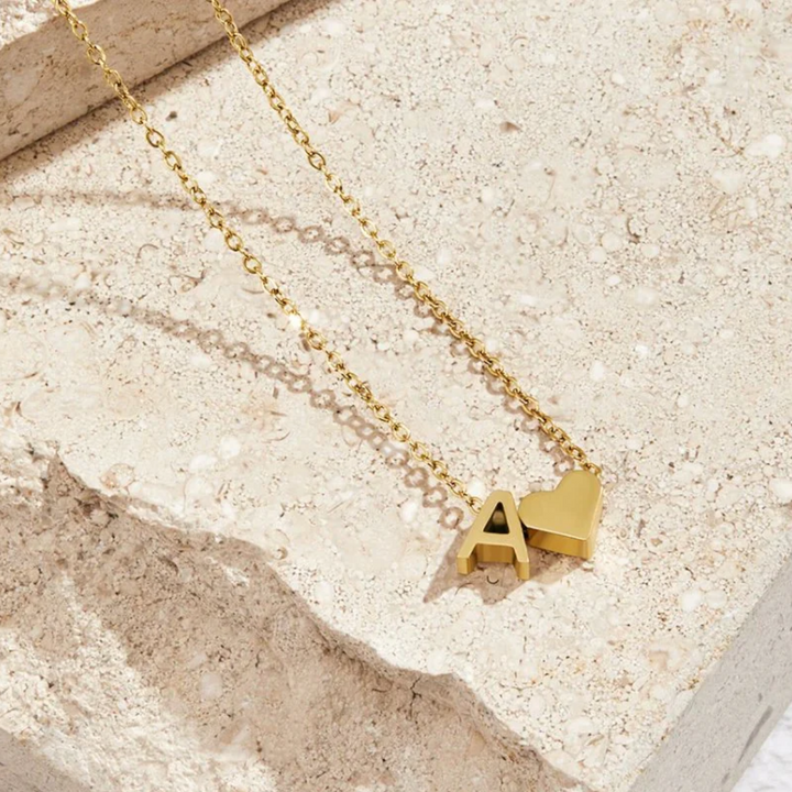 COLAR DE OURO AMOR E LETRA PARA SEMPRE