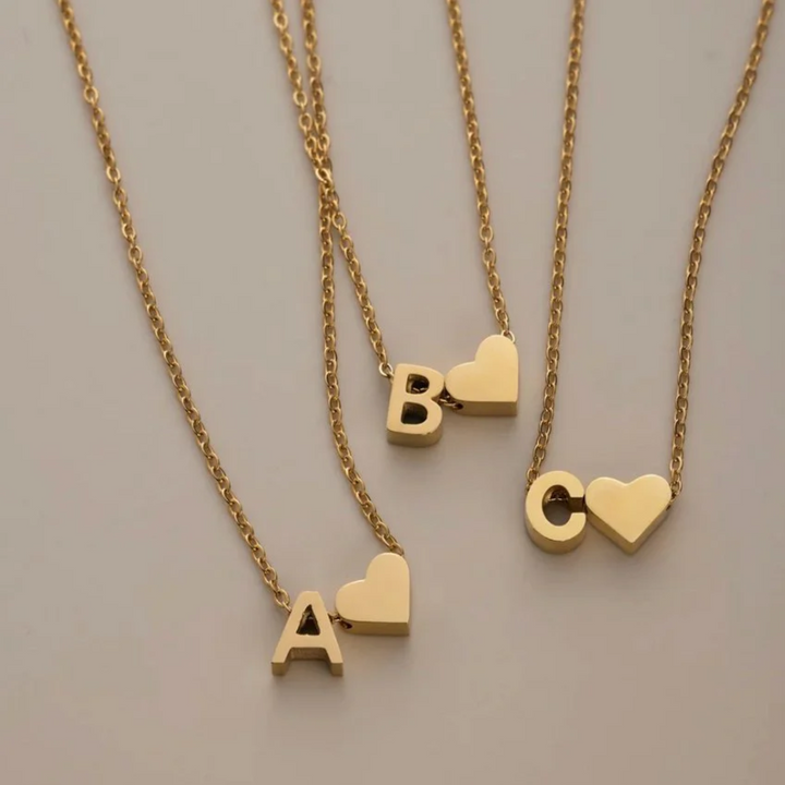 COLAR DE OURO AMOR E LETRA PARA SEMPRE