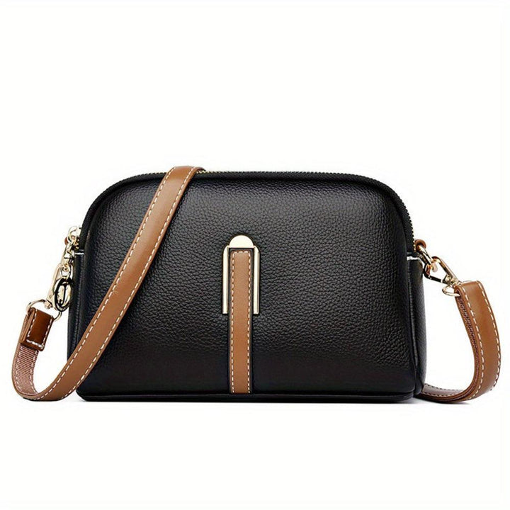 Bolsa Crossbody Mila Litchi com Estampa Em relevo