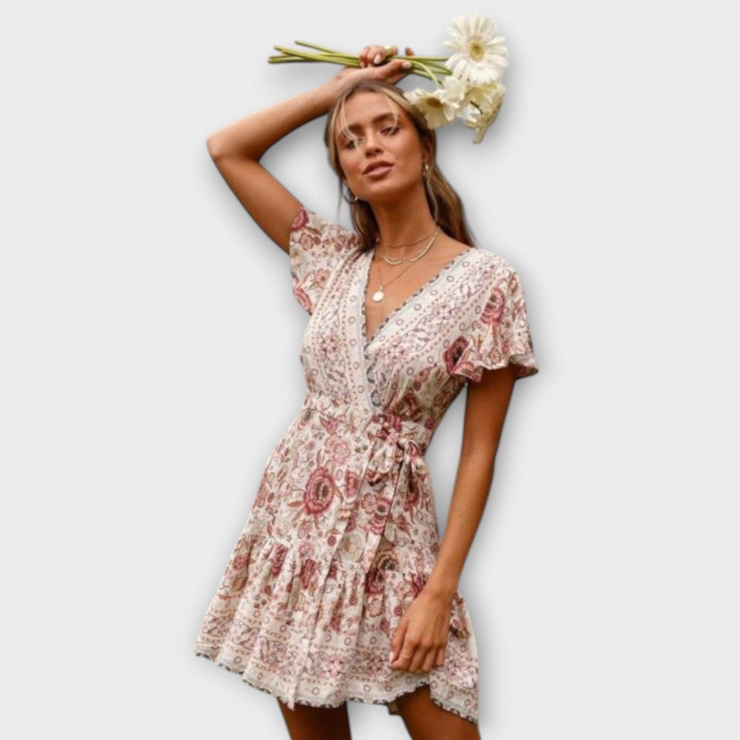 Amina - Vestido Boho Curto