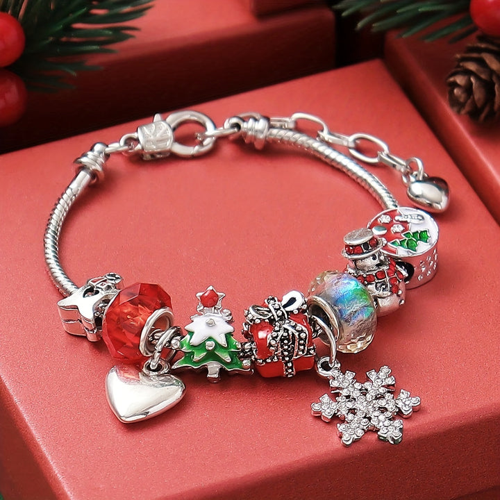 Pulseira de Charme de Natal Chic