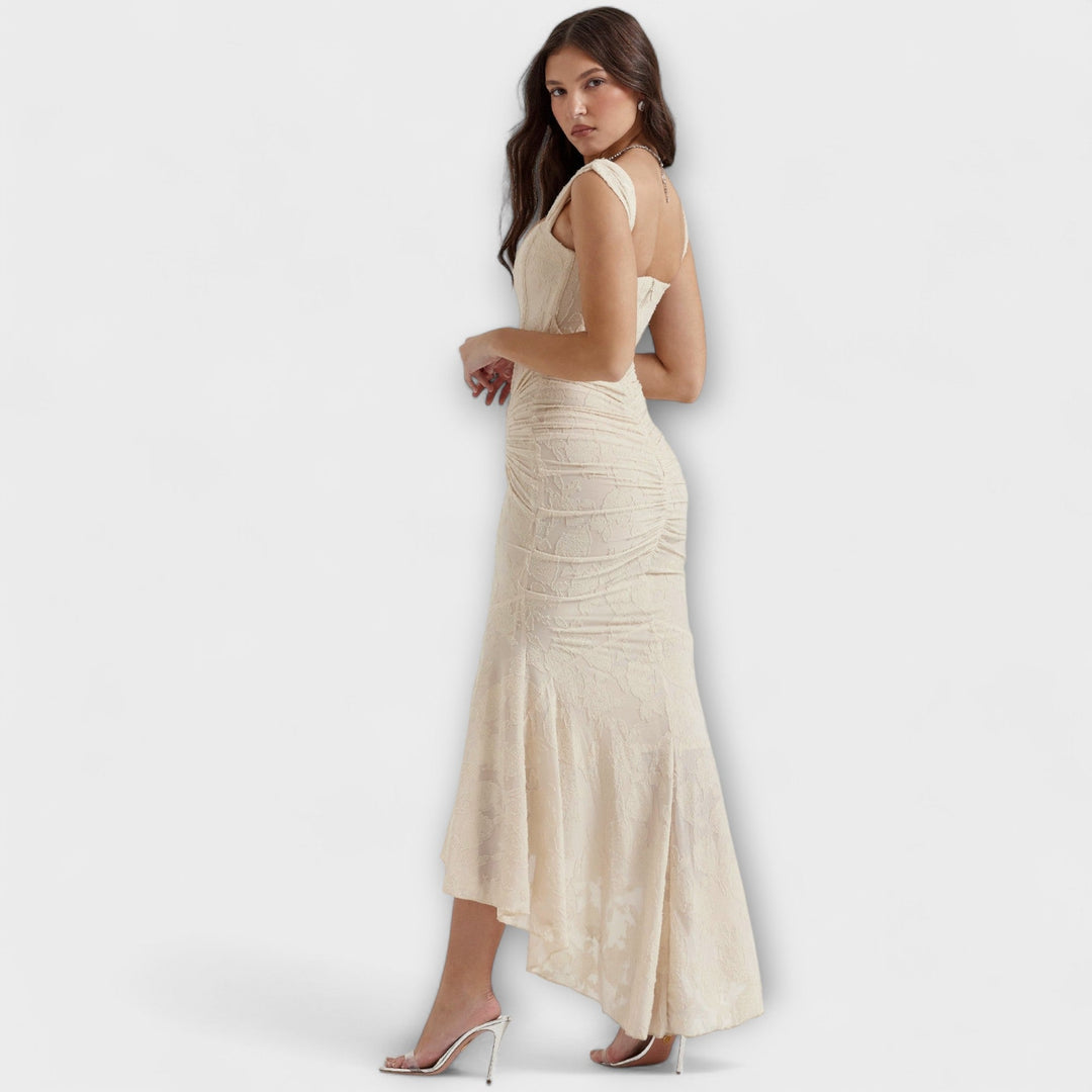 Renske - Vestido Longo com Corset Elegante e Refinado