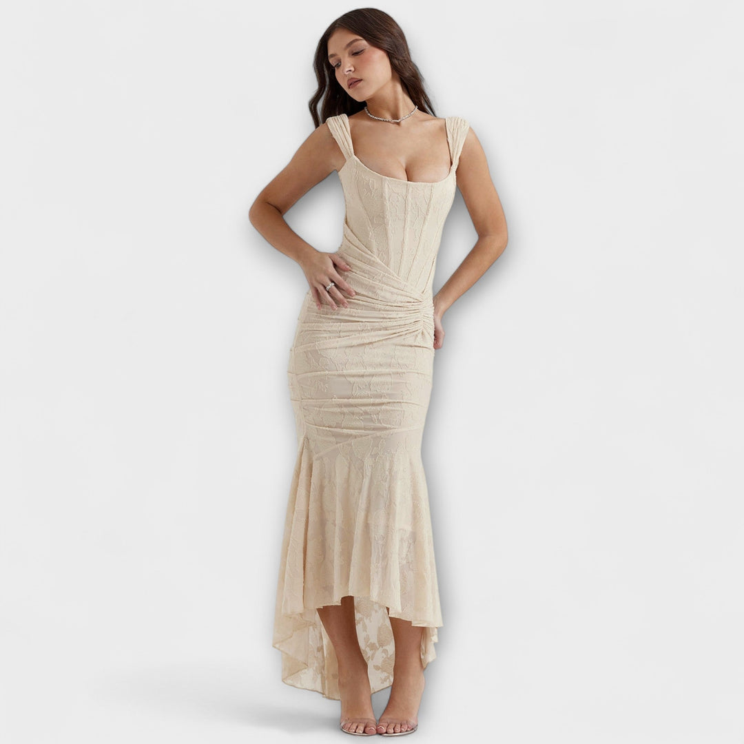 Renske - Vestido Longo com Corset Elegante e Refinado