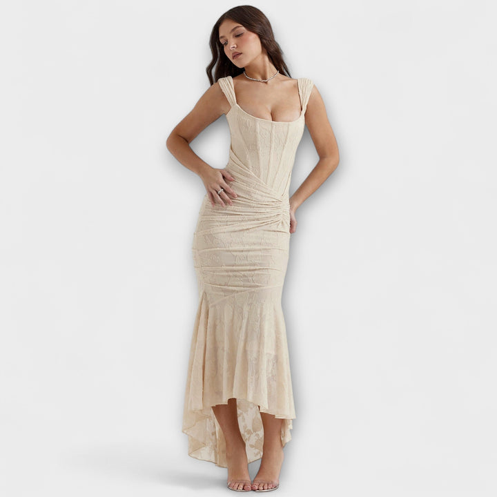 Renske - Vestido Longo com Corset Elegante e Refinado