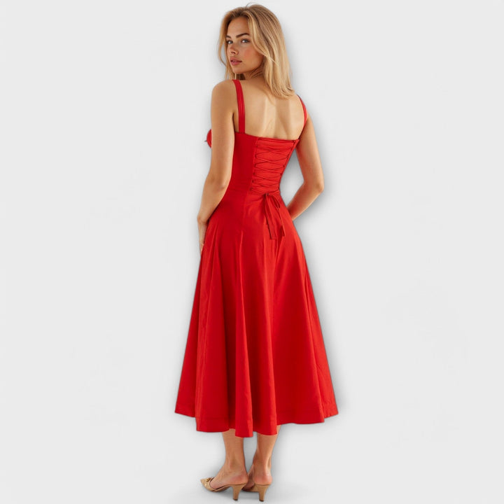 Kiana - Vestido Midi de Corpete