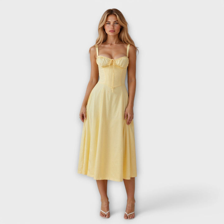 Kiana - Vestido Midi de Corpete