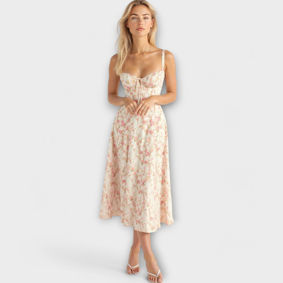 Kiana - Vestido Midi de Corpete