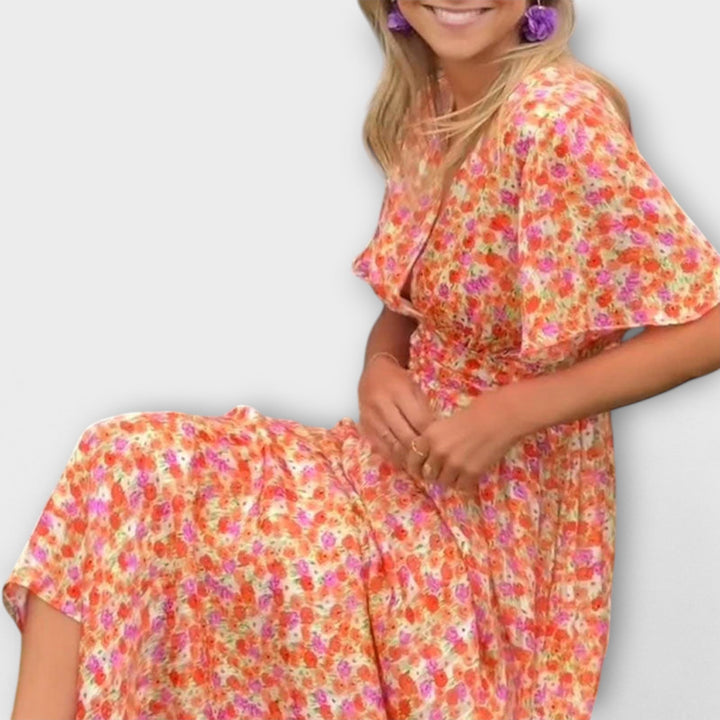 Elsie - Vestido Clássico com Decote em V